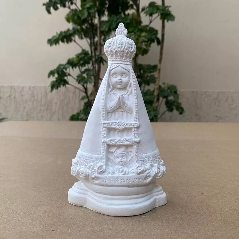 10 Nossa Senhora Baby 17cm de Broche Gesso Cru para Costumizar em Oferta na Shopee