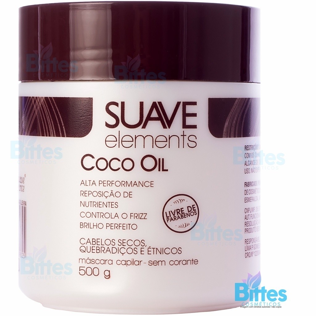 Máscara Capilar Coco Oil Suave Fragrance Cosméticos Nutrição dos Fios