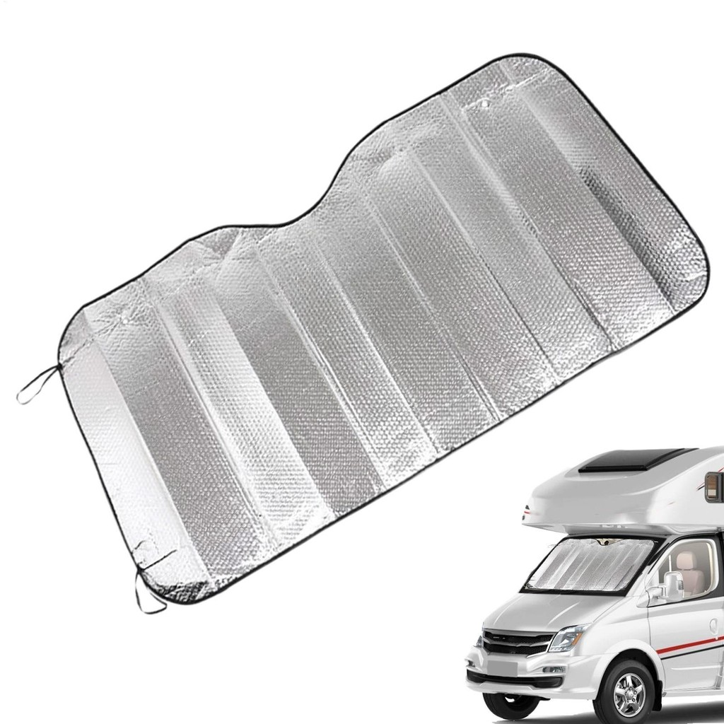 Pára-Brisa Do Caminhão Sombra De Sol RV Capa Dupla Face Folha De Alumínio Motorhomes phdbr