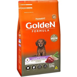 Ração GoldeN Formula cachorros raças pequenas filhotes carne e arroz mini bits 1,0kg em Oferta na Shopee