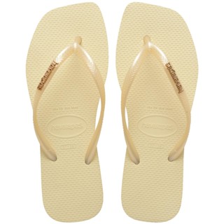 Chinelo Havaianas Slim Square Logo Metallic em Oferta na Shopee