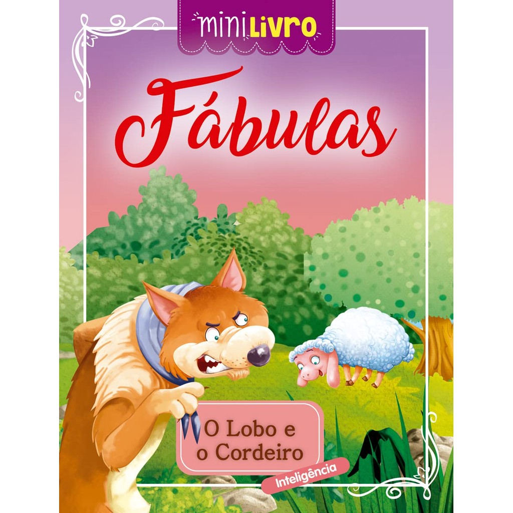 Minilivro Fábulas - O lobo e o cordeiro
