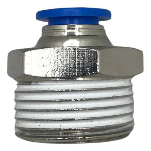 Conexão pneumática reta rosca 3/4 npt macho engate tubo 16mm