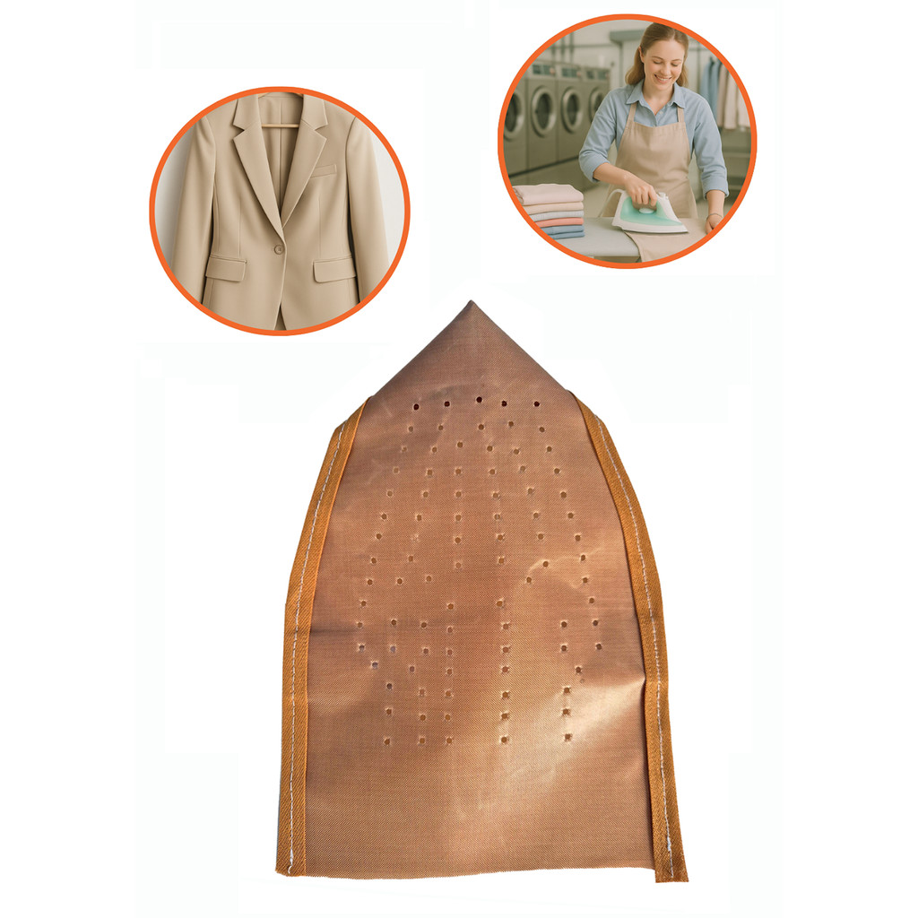 CapaProtetor Ferro Passar Roupa Sapata Anti Brilho térmica Protetor Passa Sem Queimar roupa delicadas