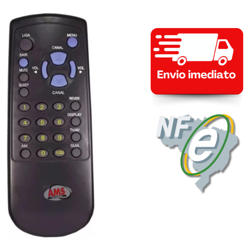 Controle Tv Sharp / Cougar 160 / 1413 / 2038 - 0514