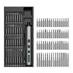 Kit Chave Elétrica Multifunção 68 em 1 Para Manutenção Torx Fenda