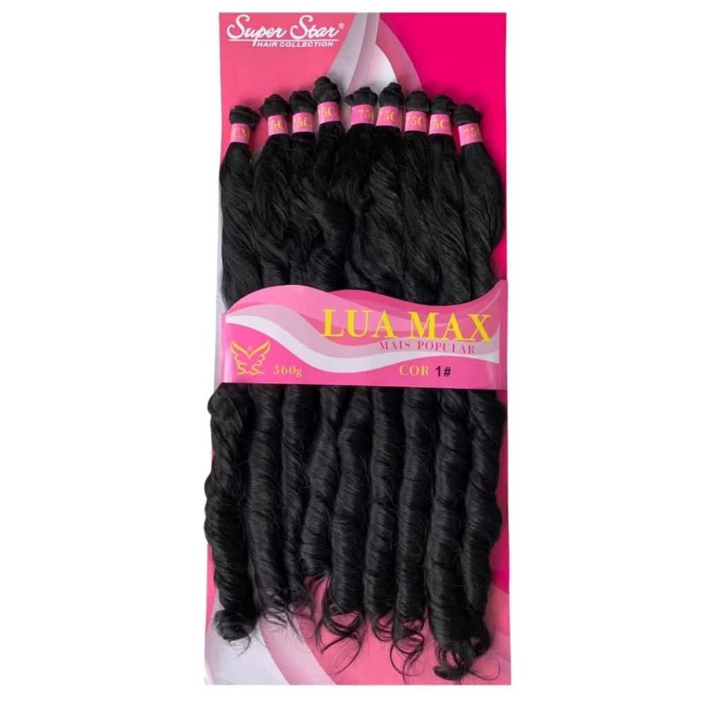 LUA MAX CABELO ORGANICO - SUPER STAR 75 CM /360 GR
