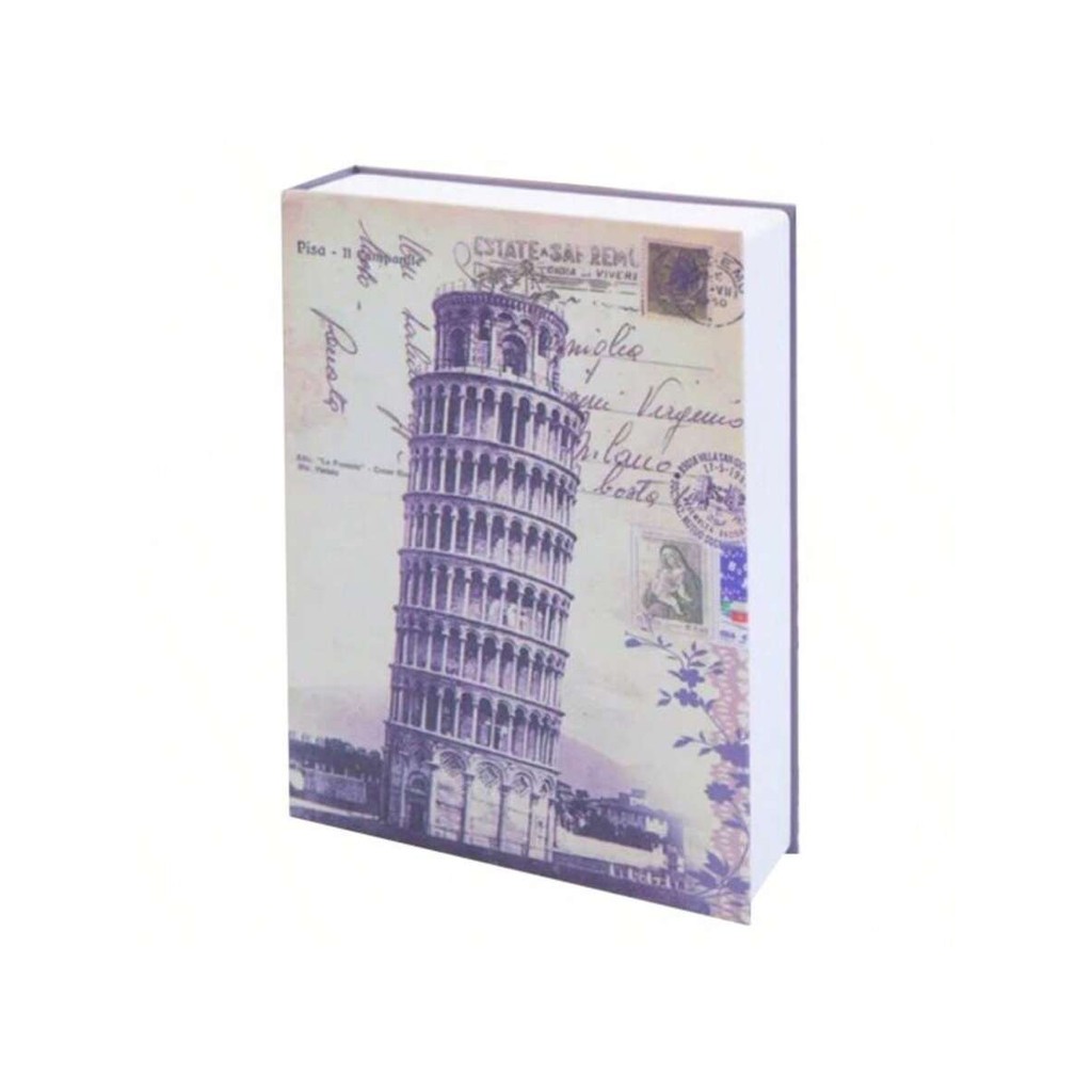Cofre Formato Livro Camuflado Com Chave 18X12cm (Cofre 3)