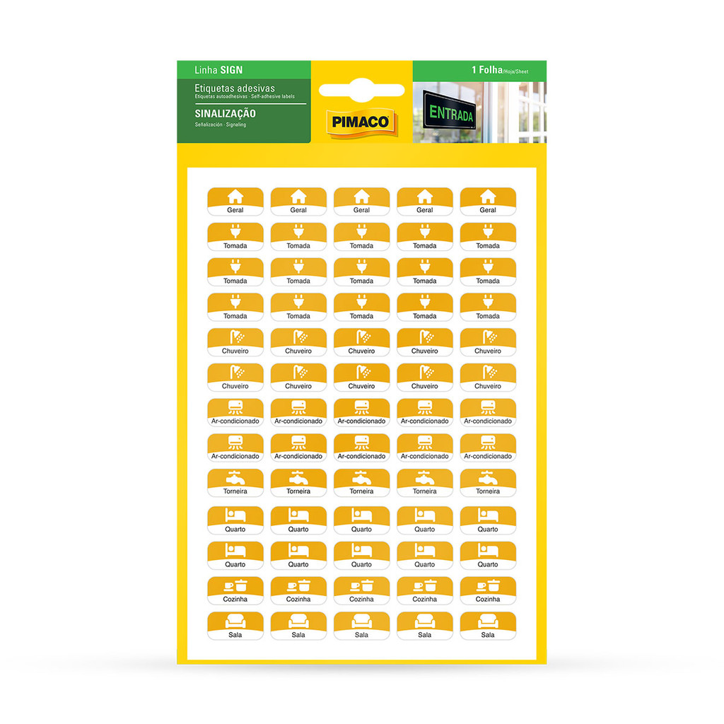 Etiqueta sinalização Quadro de Luz 1,2x2,4cm Pimaco em Oferta na Shopee