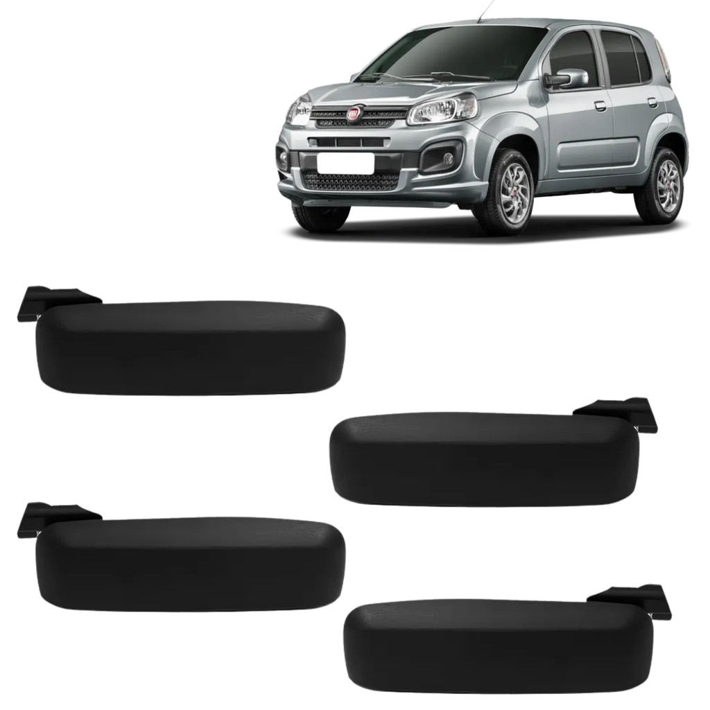 Kit 4 Maçanetas Puxador Externo Porta Uno Vivace 2010 2018