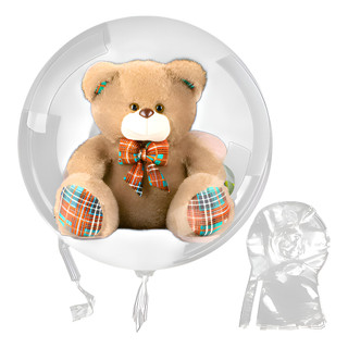 Balões Bubble Transparente com Abertura 30 Polegadas 80cm Kit com 5 ou 10 Unidades Para Festa Casamento Aniversário