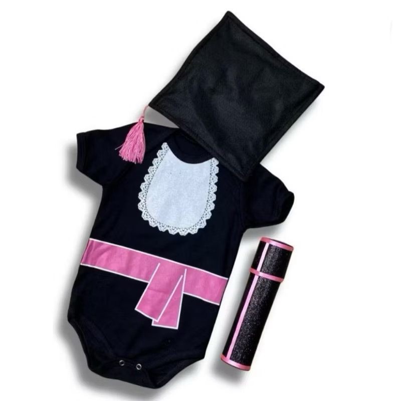Body Temático Formatura formando mesversário Tamanho único 1 ano bebê mesversário
