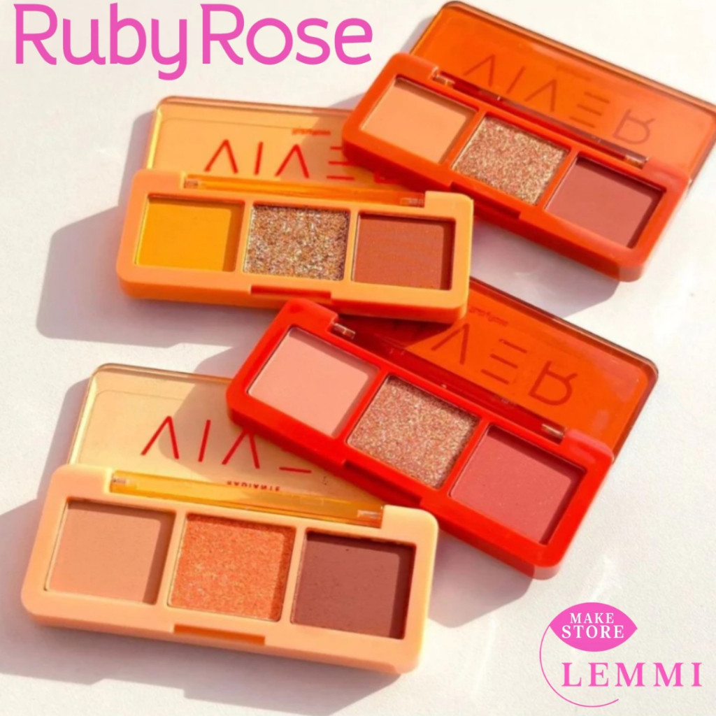 Trio Paleta de Sombras VIVER By Ruby Rose