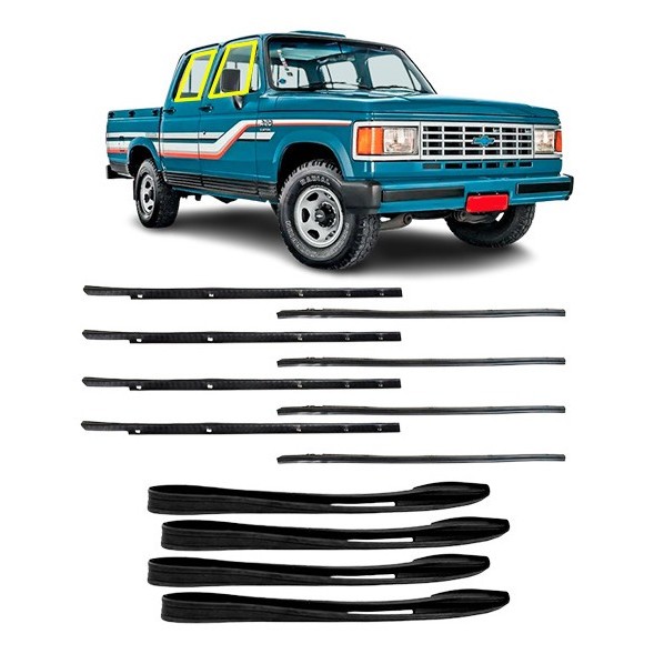 Kit Borracha Canaleta E Pestana Com Grampo Gm D20