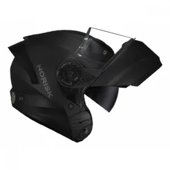 Capacete Moto Robocop Escamoteável Norisk Force 2 Preto Fosco Articulado C/ Óculos E Selo Inmetro