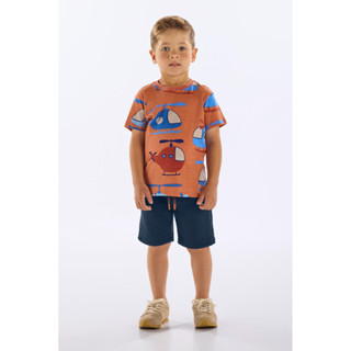 Conjunto com Camiseta e Bermuda Up Baby em Oferta na Shopee