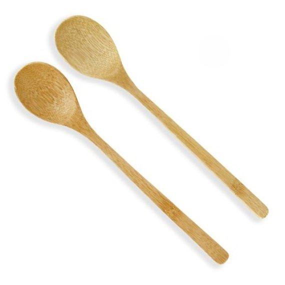 Kit 2 Colheres de Bambu 22cm em Oferta na Shopee