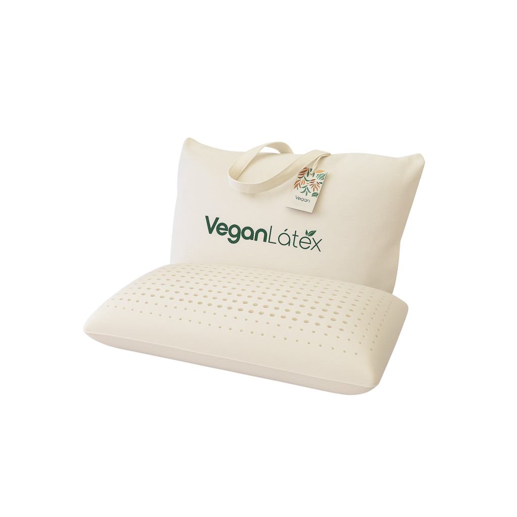 Travesseiro Vegan Látex Natural Theva Perfil Médio 15cm em Oferta na Shopee