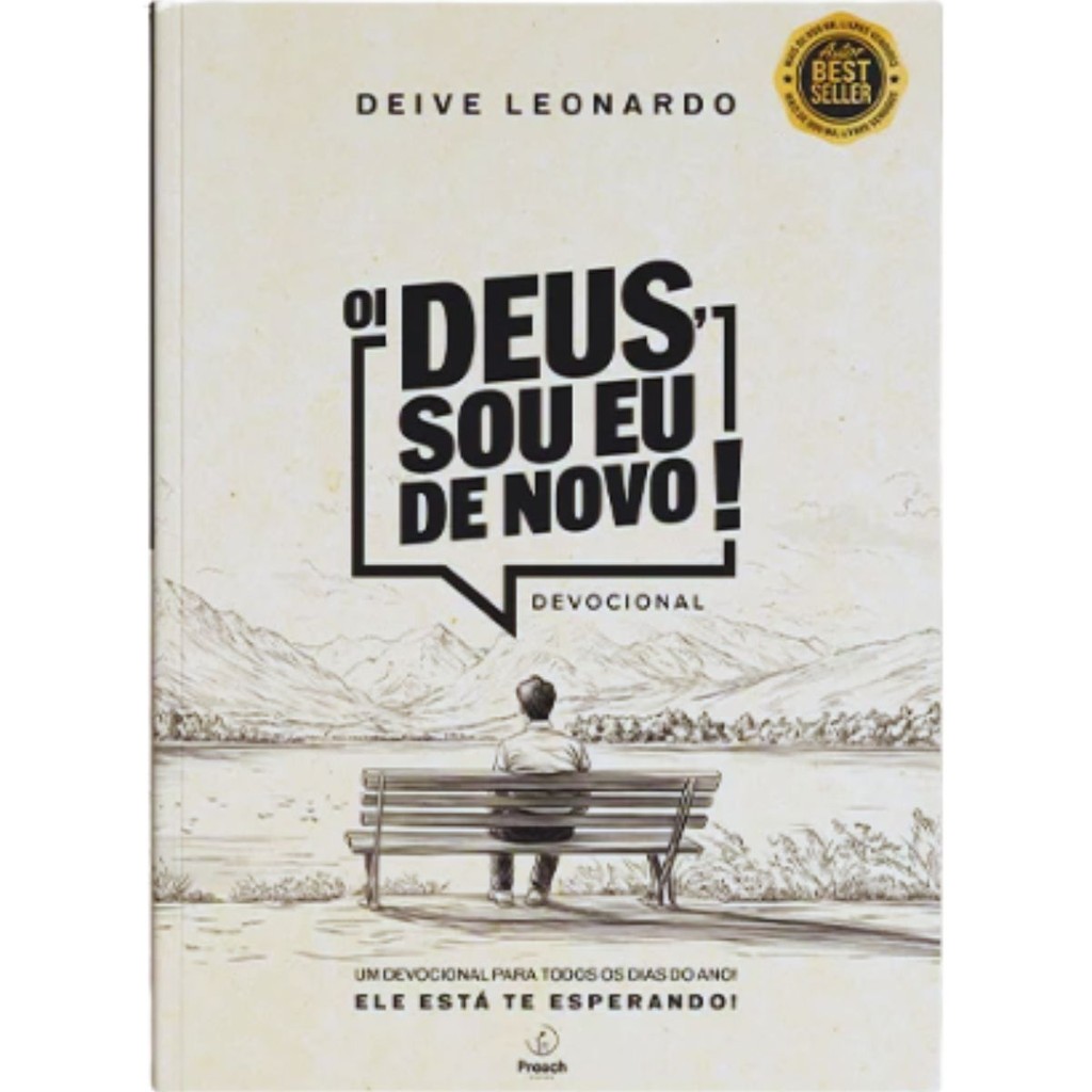 Devocional 365 dias | Oi Deus, Sou Eu de Novo | Deive Leonardo em Oferta na Shopee
