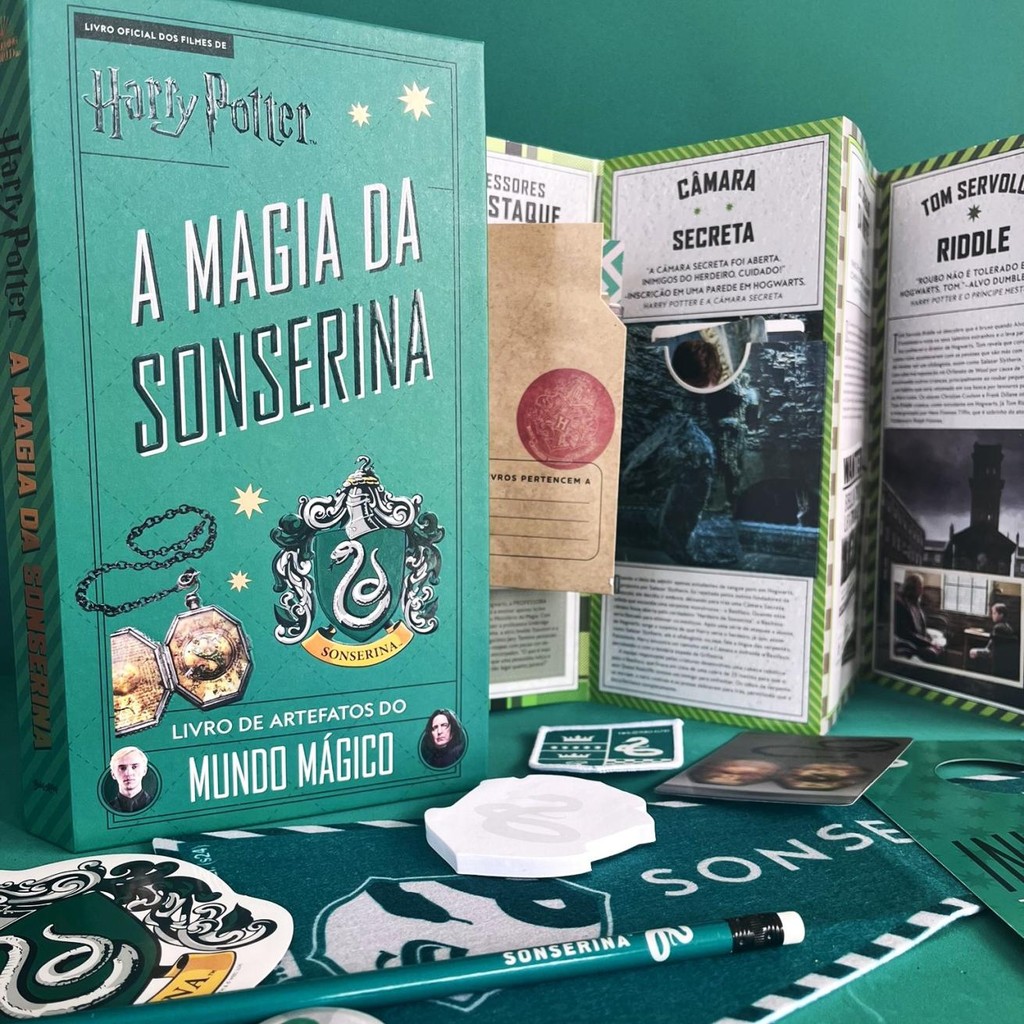 Livro Harry Potter - A Magia da Sonserina - Livros Sorocaba