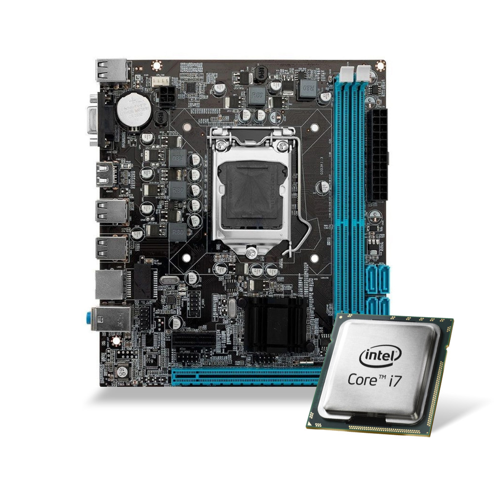 Kit Pl Mãe H81 + Processador I7 4770