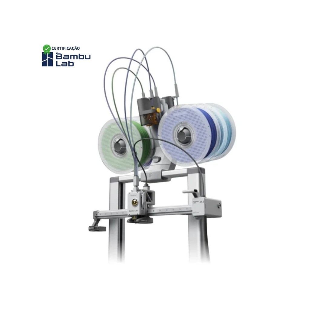 Impressora 3D Bambu Lab A1 Combo + 4Kg Filamento +  3 Cursos - detalhe