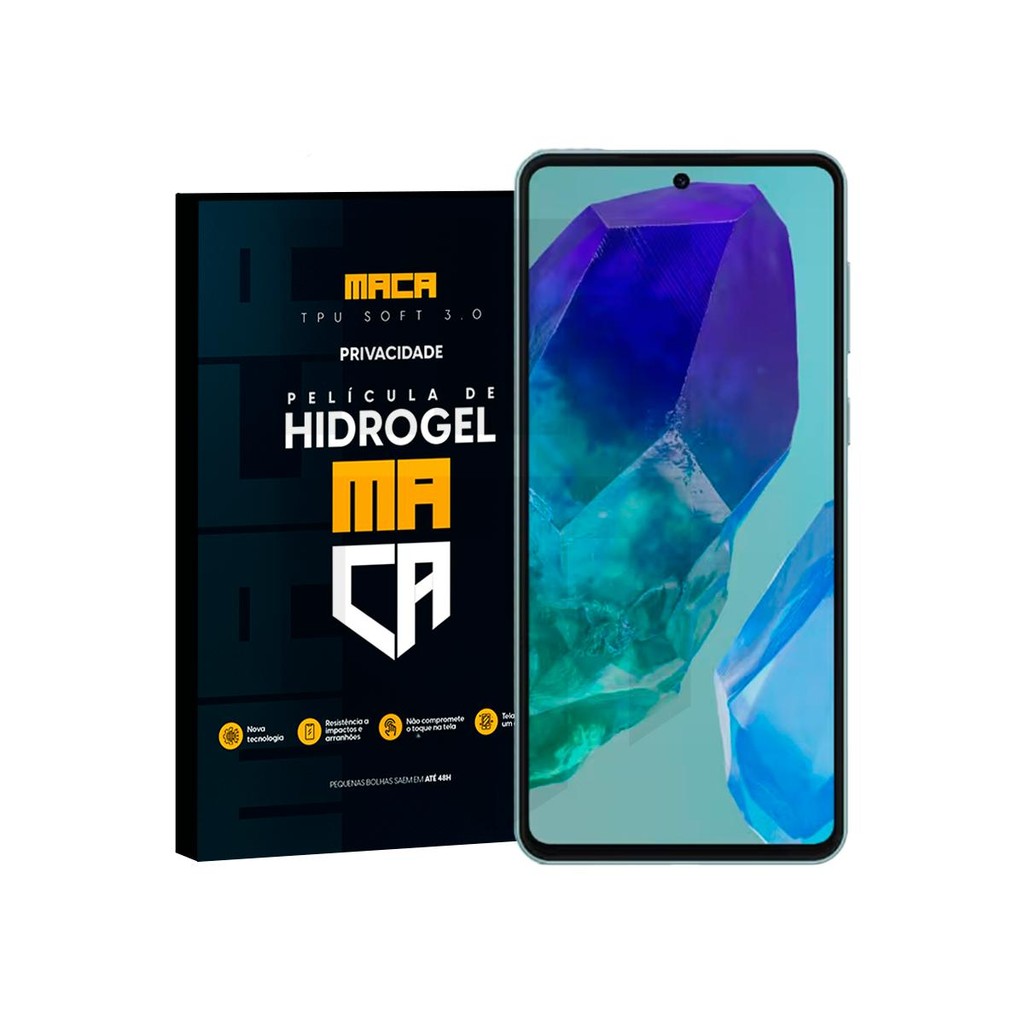 Película de Hidrogel Galaxy M55s Anti Espião Privacy Frontal