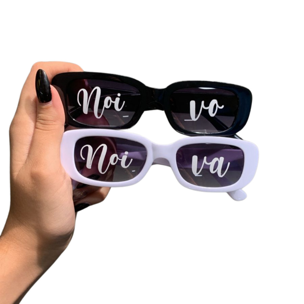 Kit 2 Óculos Para Casamento Noivo Noiva Casei Festa Balada Despedidas de solteiro coração retro Classico