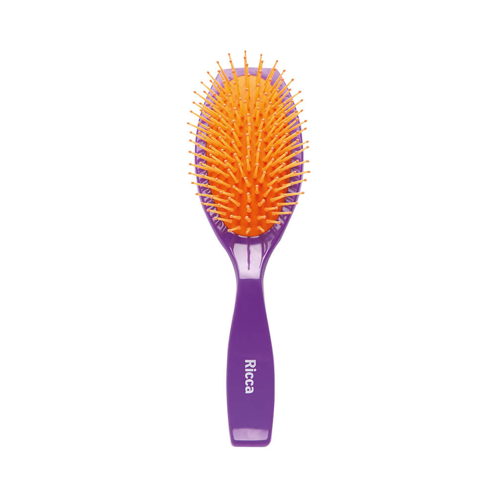 Escova Ricca Purple Oval Almofadada em Oferta na Shopee