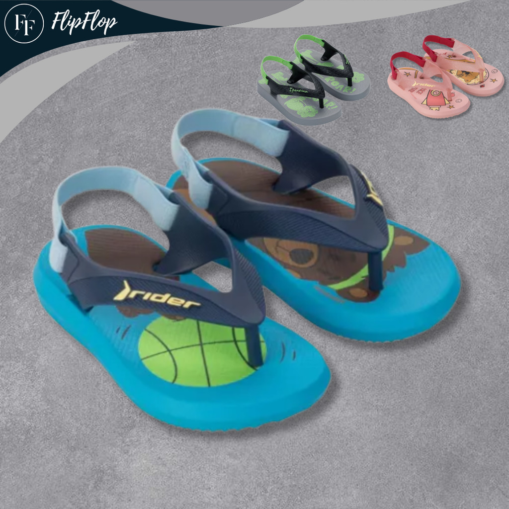 Chinelo Infantil Baby Rider R1 Street Fun Solado Anti Derrapante e com Elástico