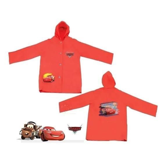 Capa De Chuva Infantil Carros Relâmpago Mcqueen Com Capuz Chuva Pronta Entrega