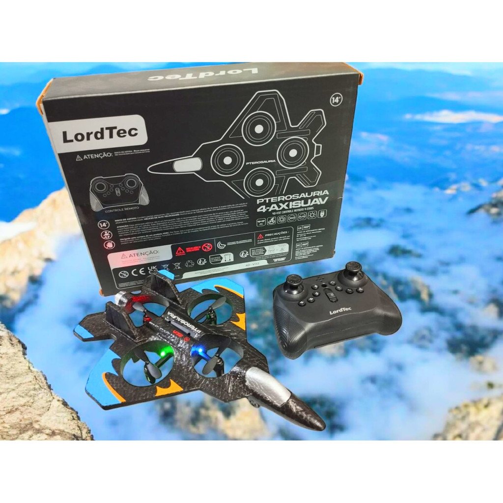 Avião Aeronave Brinquedo Drone Infantil Com Controle Remoto
