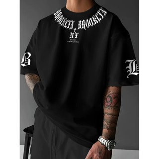 Camiseta Brooklyn NY Estilo Streetwear Masculina em Oferta na Shopee