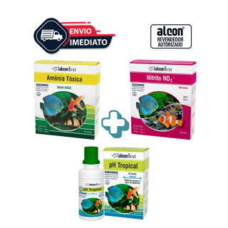 Kit para Aquário de Peixes - Teste de Amônia + Teste PH + Teste de Nitrito 15ml Alcon em Oferta na Shopee