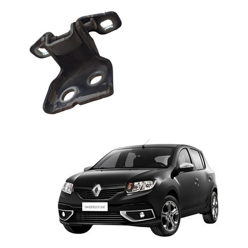 Dobradica Porta Traseira Esquerda Renault Sandero 1.6 2016 Prateado