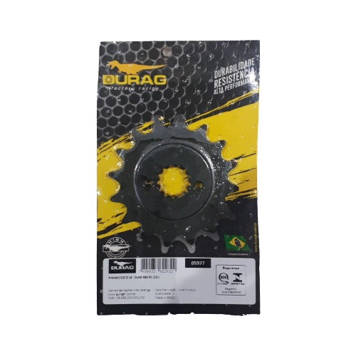 Pinhão 16 Dentes Duke 390 RC 2013 em Diante / Speed 400 Triumph / Bajaj Dominar 400 P520 - Durag
