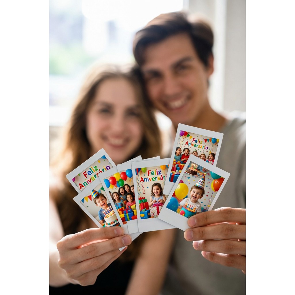 Kit 100 Fotos Polaroid de 10x15 Pacote Papel Brilhante 180gr