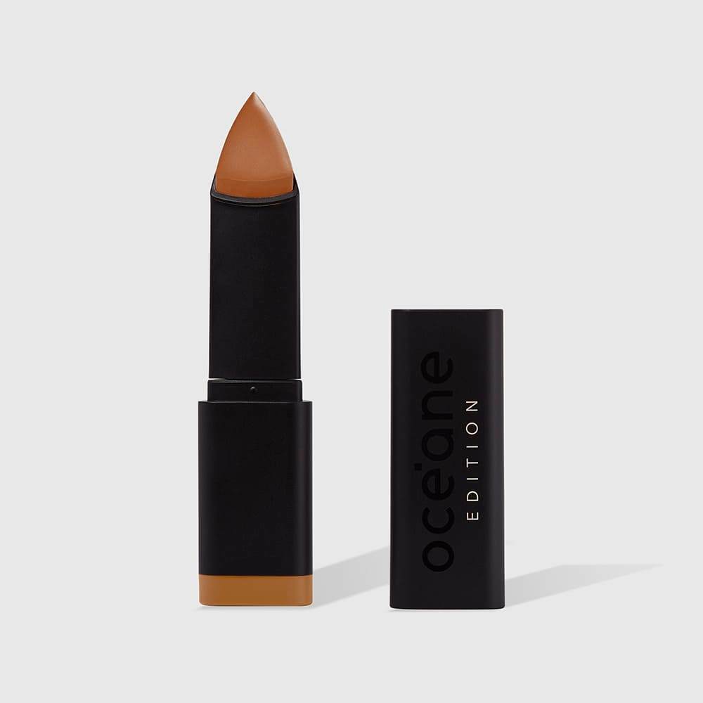 Kit Base em Bastão Cognac + Pincel de Maquiagem Multifuncional (2 Produtos)