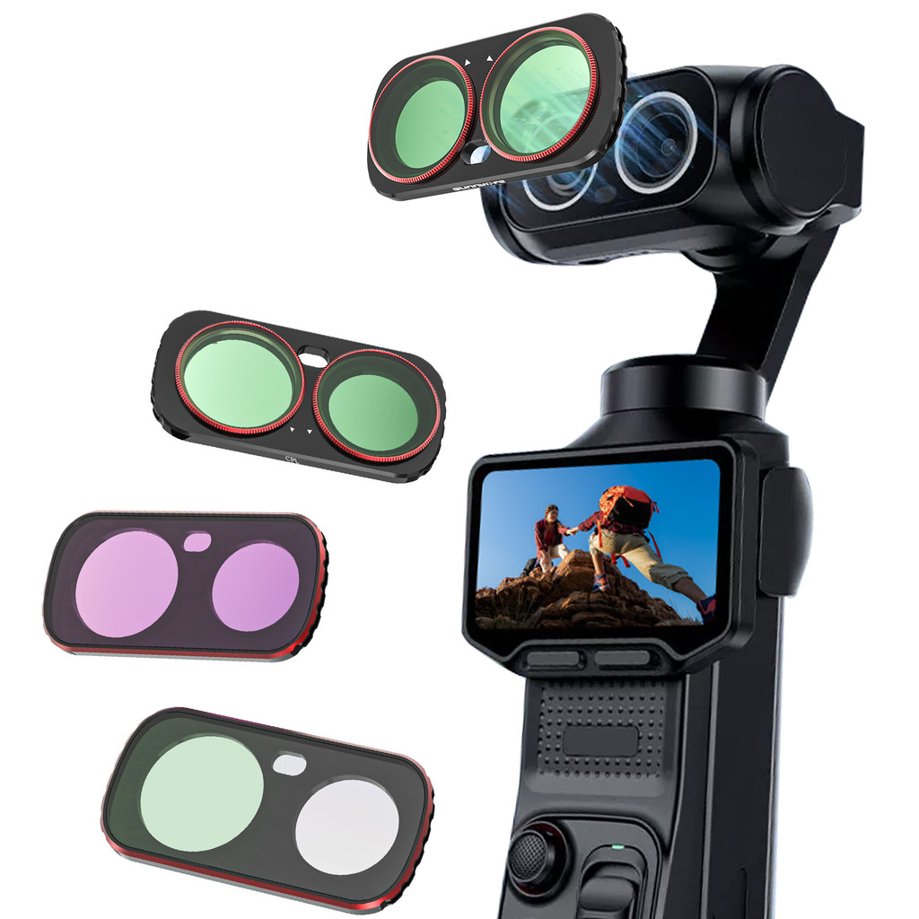 Filtros De Lente De Câmera Para Insta360 Luna Ultra , Kit De Filtro CPL/ND Magnético , Estrutura De Liga De Alumínio De