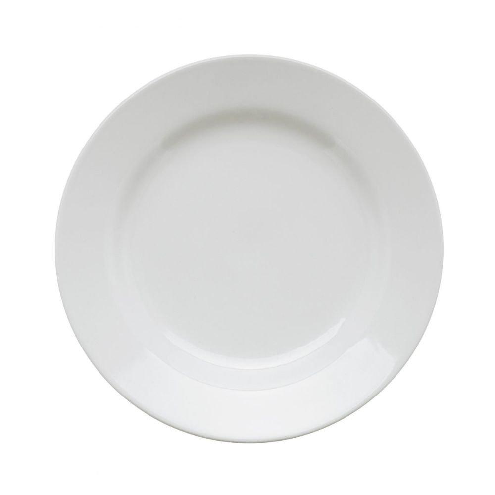 Prato Raso Biona Oxford Donna Branco 24cm - Embalagem com 12 Peças