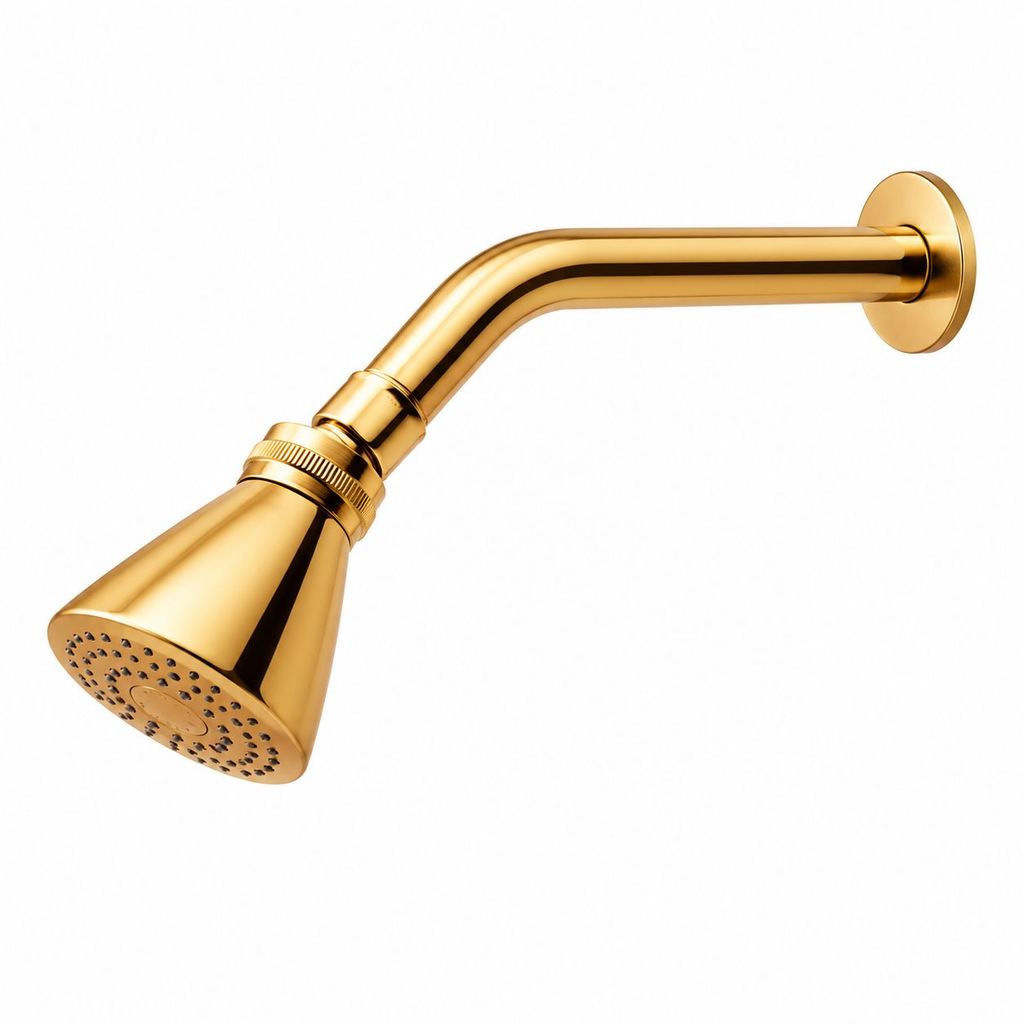 Ducha Chuveiro Piscina Gás Aquecedor Área Interna e Externa Dourado