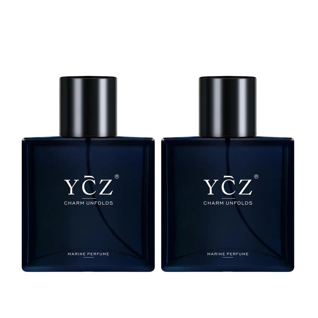 YCZ Midnight Marine Man Eau de Parfum 50ml Aroma Amadeirado de Âmbar Longa Duração Presente Edp Intenso Ousado Fragrânci