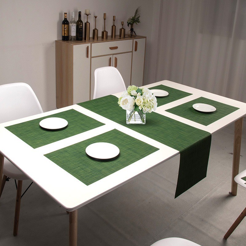 Conjunto de 5 peças de PVC, conjunto de corredor de mesa americano, mesa de jantar europeia e americana, casa, comida oc