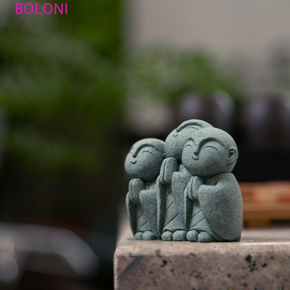 Estátua De Buda BOLONI , Estatueta Requintada Feita À Mão De Pequenos Monges , Ornamento De Jardim Zen Em Miniatura Fofo