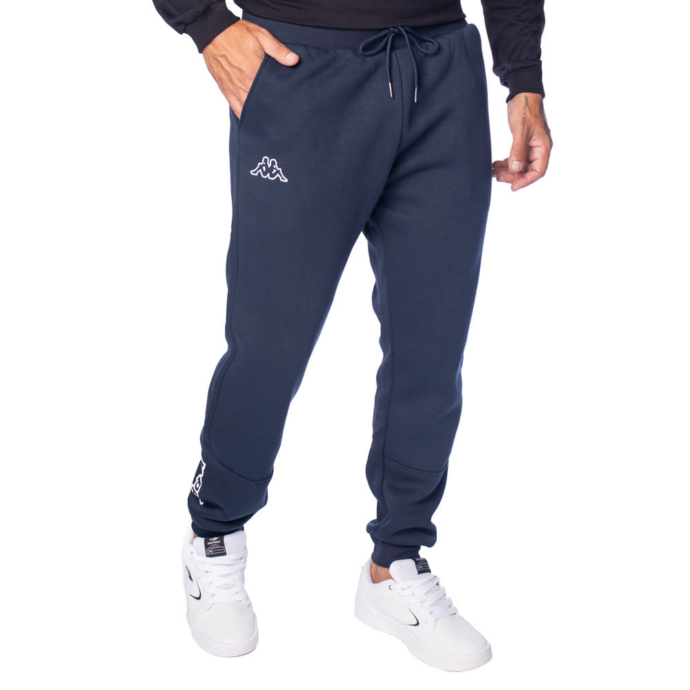 Calça Masculina Kappa Phoebe Moletom Marinho