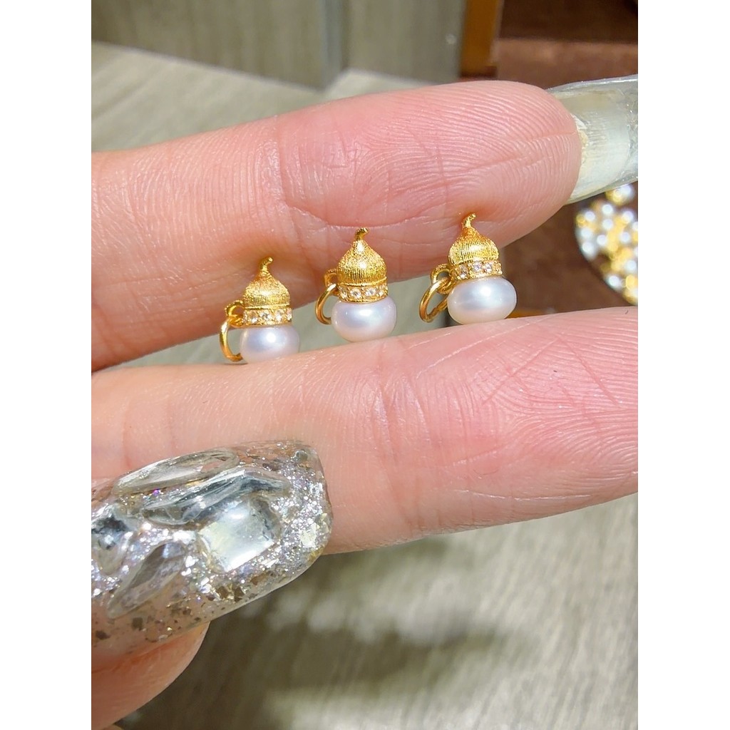 Pingente de cabaça de pérola de água doce artesanal diy acessórios pulseira colar pingente acessórios moda All-Match C