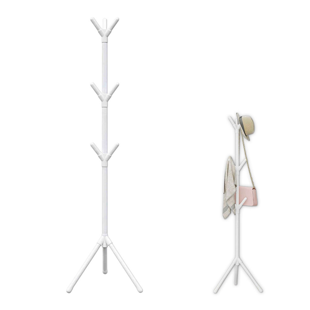 Mancebo Cabideiro  9 Ganchos Arara Blusa Casaco Roupa Chapeu Bone Bolsa Toalha Organizaçao Casa Quarto Closet Multiuso