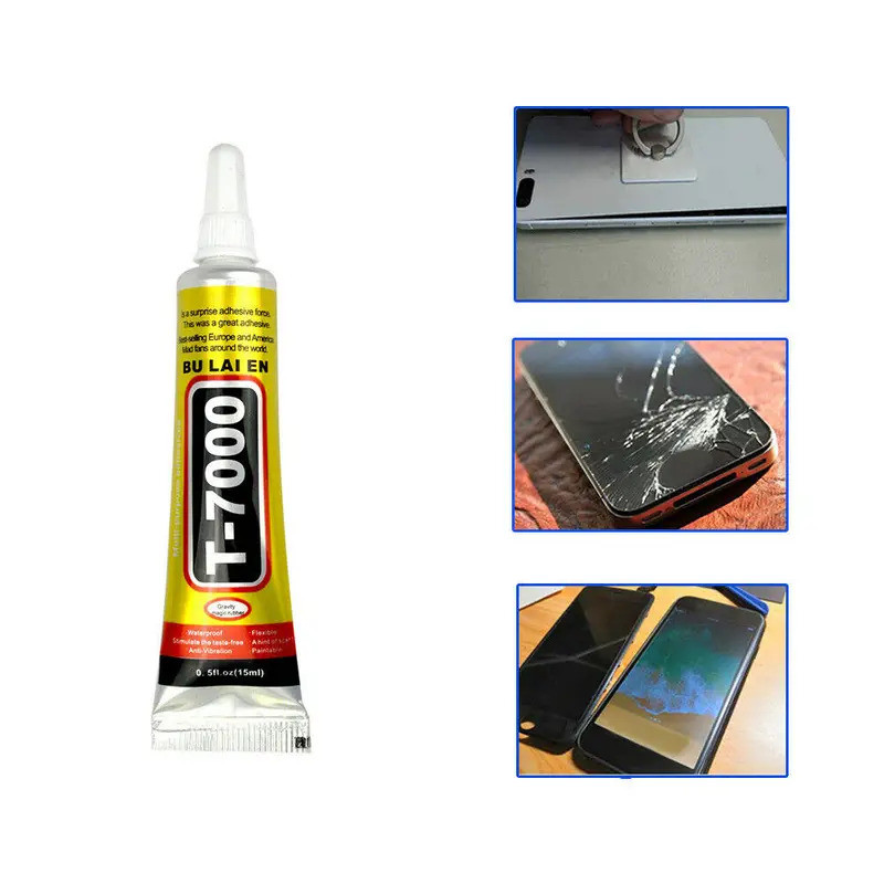 Cola T7000 de 15ml, Super Adesivo para Reparação de Tela Sensível ao Toque de Celulares, Selante para Moldura