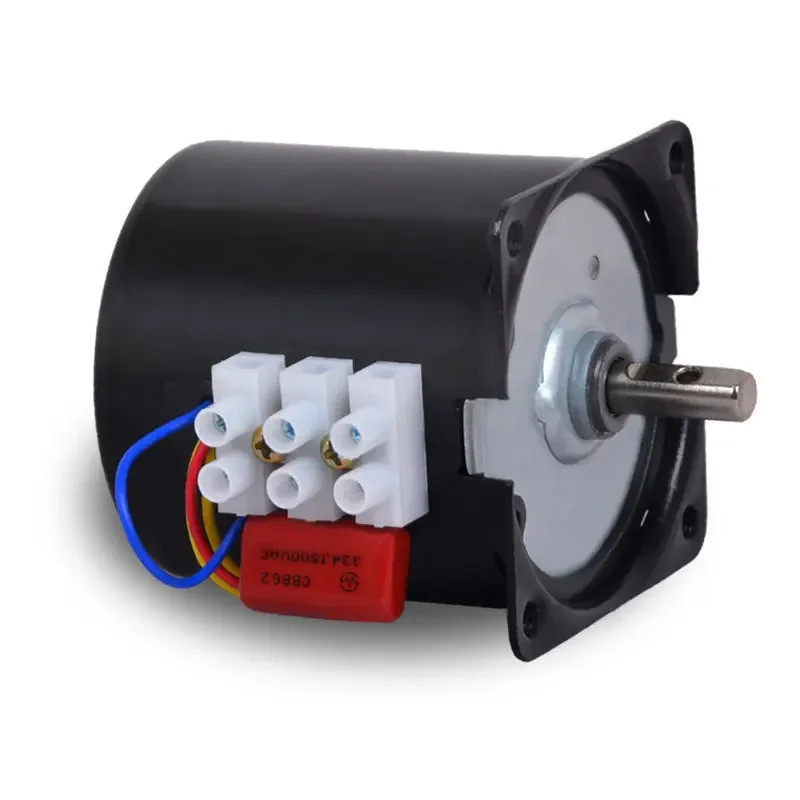 Motor Síncrono AC de Ímã Permanente 220V, Mini Redutor de Baixa Velocidade, Controle Bidirecional de Engrenagens