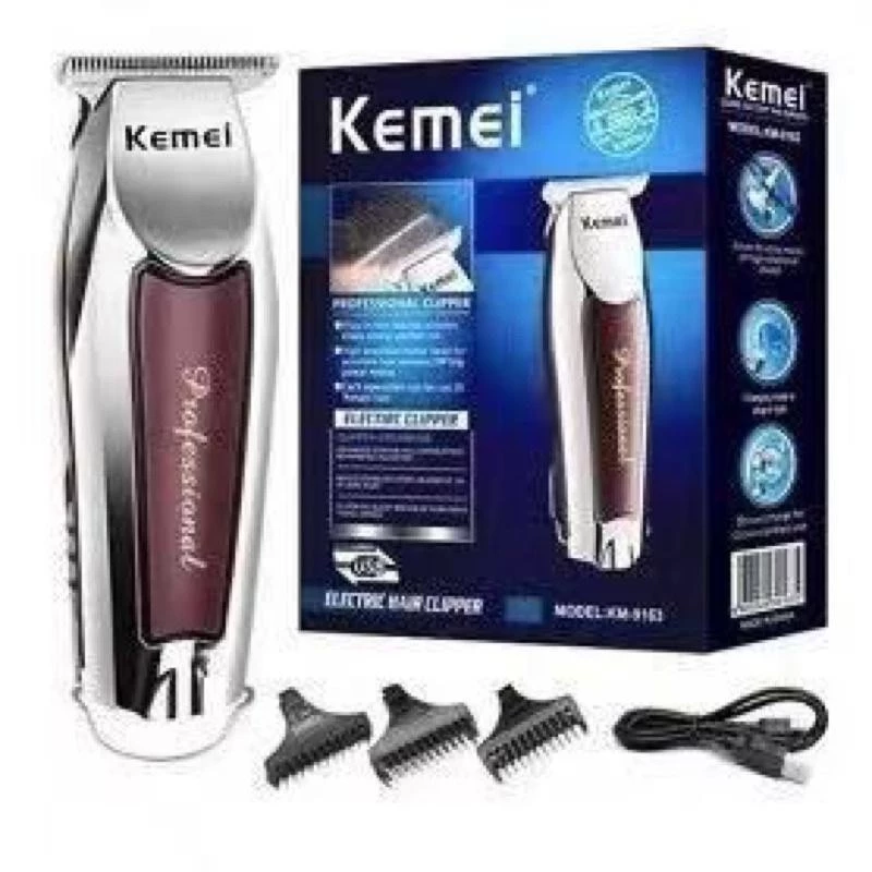Maquina De Acabamento Sem Fio Profissional Kemei 9163 — imagem 1